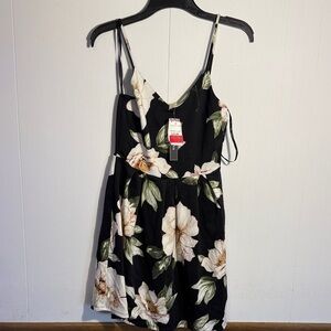 Monteau Black Floral Dress
